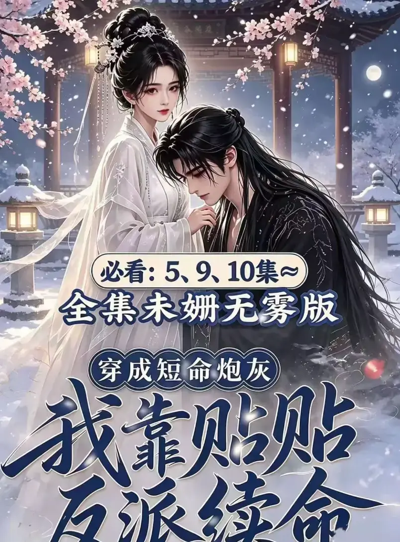 AI漫剧《穿成短命炮灰我靠贴贴反派续命》未删减高清全集完整版免费看